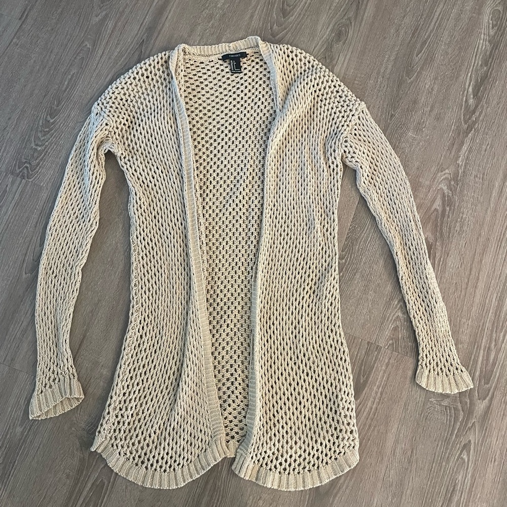 Forever 21 tan/nude cardigan